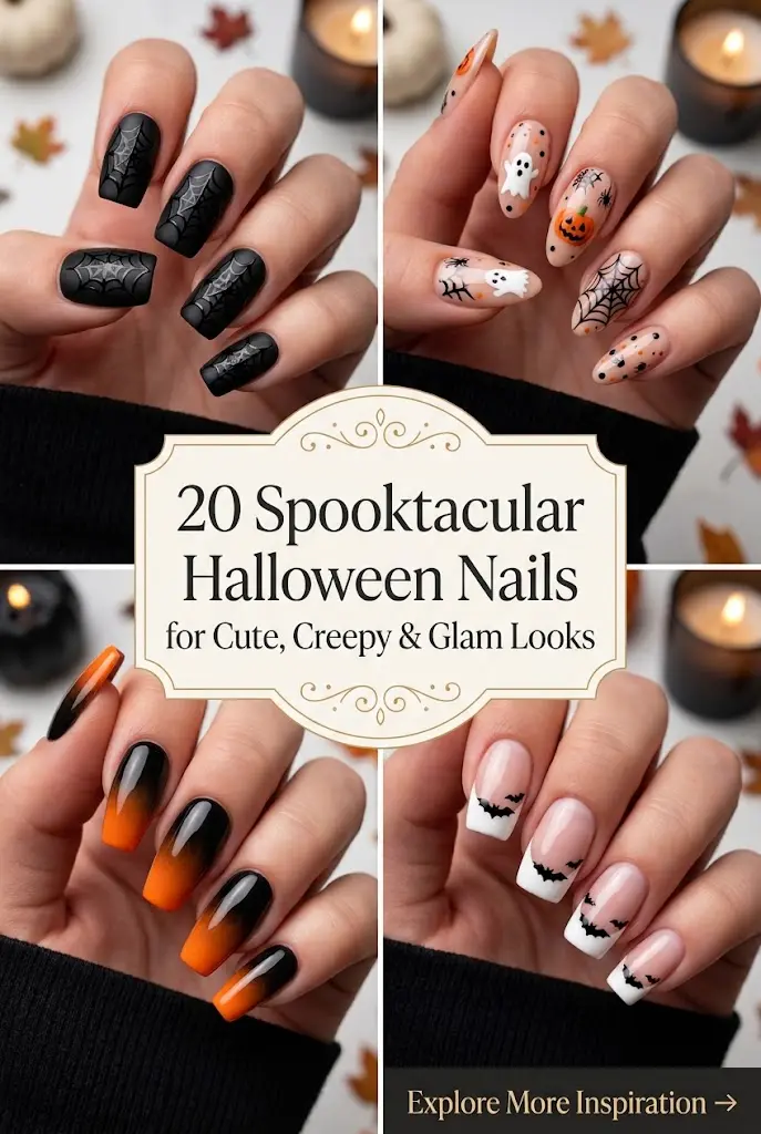 20 Spooktacular Halloween Nails for Cute, Creepy & Glam Looks